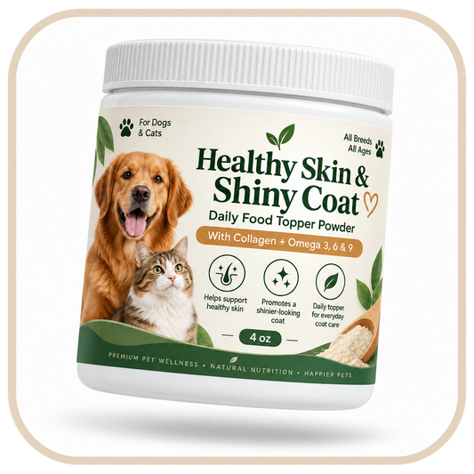 Healthy Skin & Shiny Coat - Daily Food Topper Powder